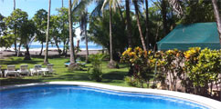 beach front tent on Matapalo Beach, Costa Rica